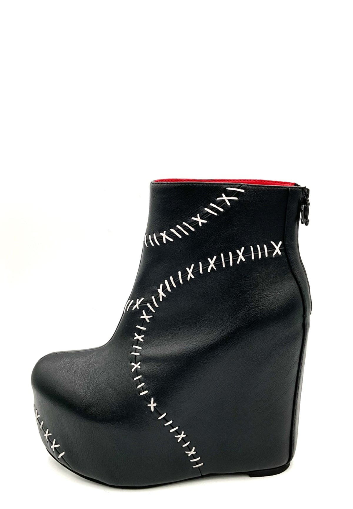 Charla Tedrick  Stitches Contrast Wedge Boot – product view 3