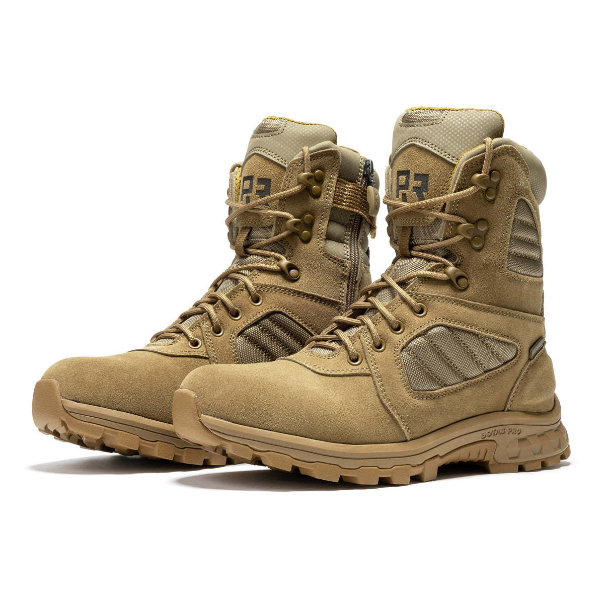 ROCKROOSTER Burano Coyote 8 inch Suede Leather Waterproof Tactical & Military Boots AB540 – product view 9