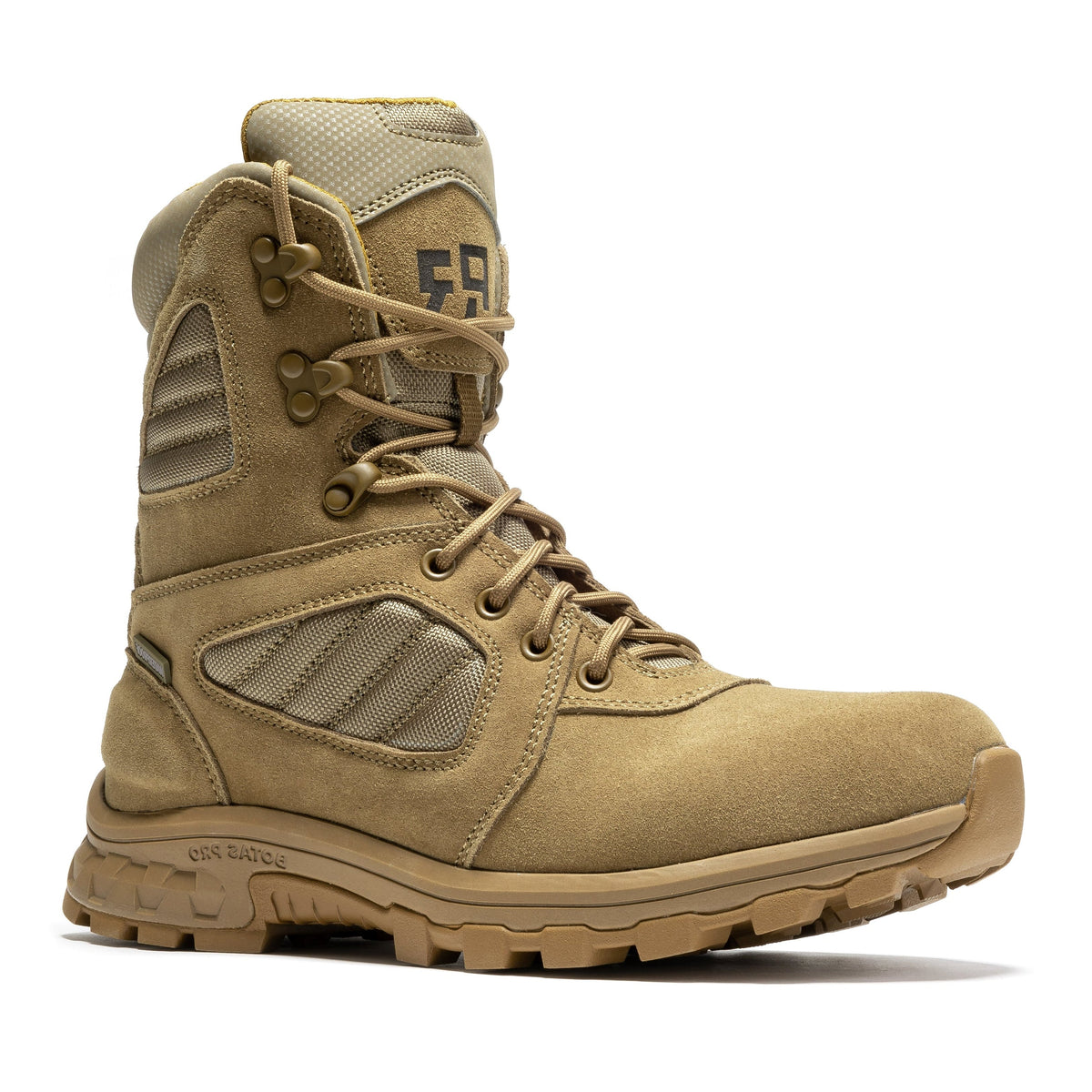 ROCKROOSTER Burano Coyote 8 inch Suede Leather Waterproof Tactical & Military Boots AB540 – product view 1