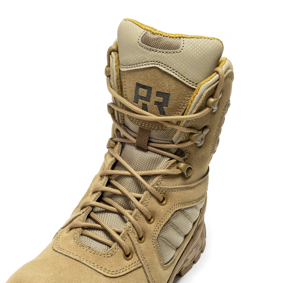 ROCKROOSTER Burano Coyote 8 inch Suede Leather Waterproof Tactical & Military Boots AB540 – product view 6