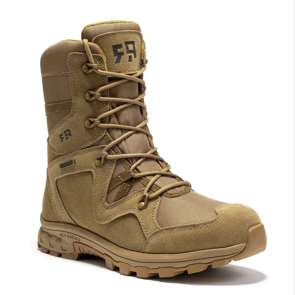 ROCKROOSTER Colmar Coyote 8 inch Suede Leather Waterproof Tactical & Military Boots AB520 – product view 1