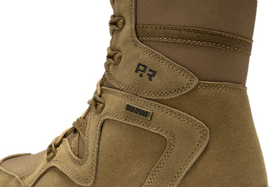 ROCKROOSTER Colmar Coyote 8 inch Suede Leather Waterproof Tactical & Military Boots AB520