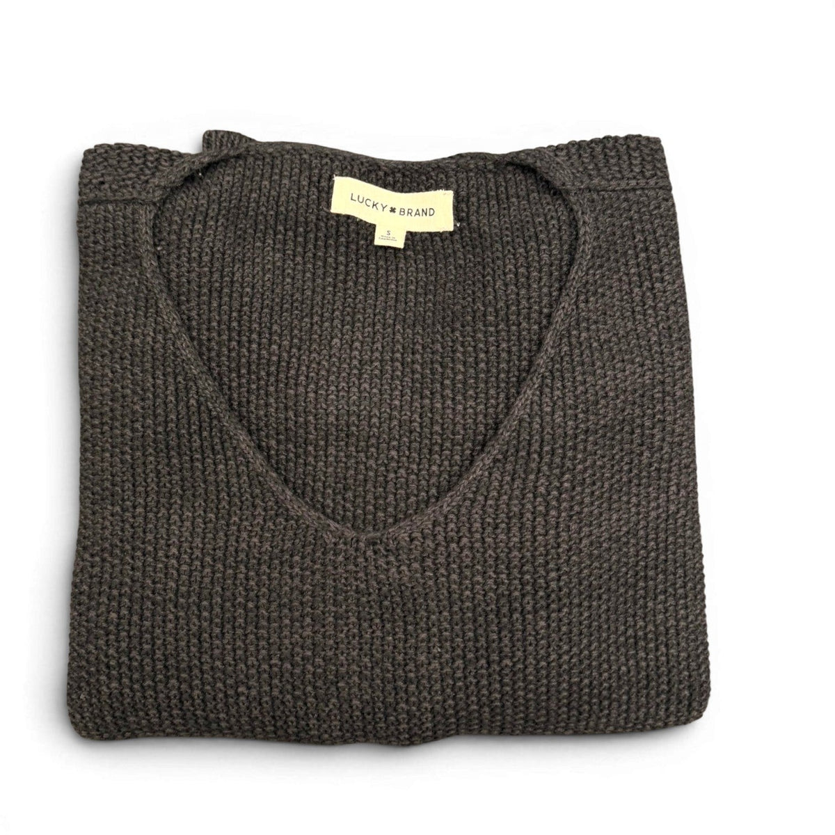 [7WP5056-001] WOMENS LUCKY BRAND SPRING WEIGHT V NECK PULLOVER - BLACK COMBO – product view 3