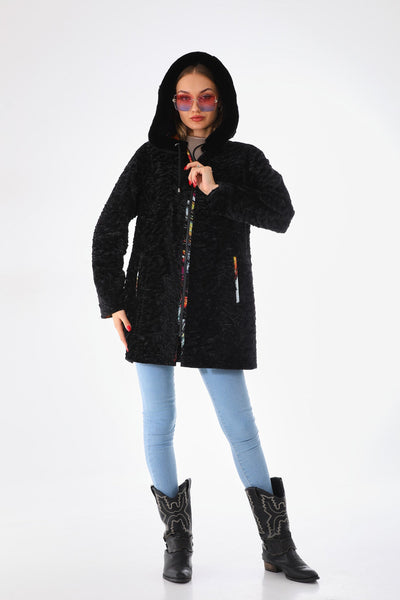 The Prisma Multicolor Leather Women Jacket