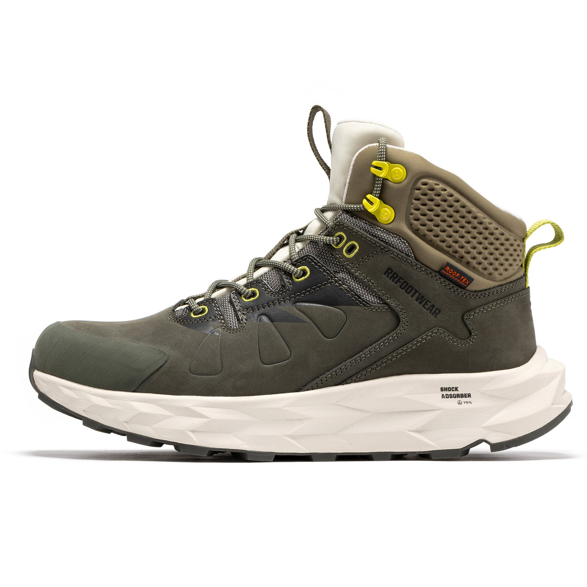 ROCKROOSTER Farmington Green 6 Inch Waterproof Hiking Boots with VIBRAM® Outsole  OC21033 – product view 5