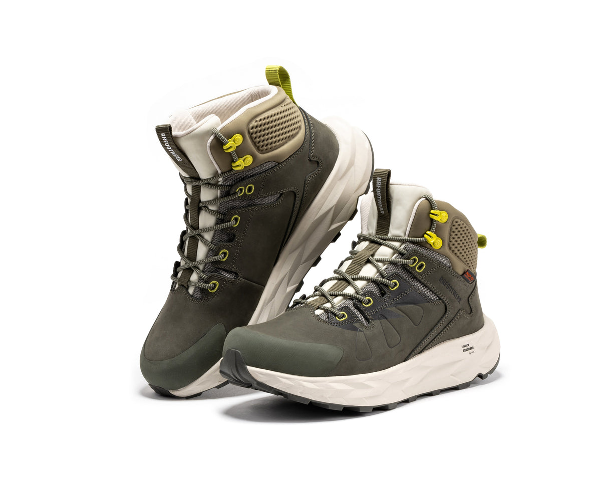 ROCKROOSTER Farmington Green 6 Inch Waterproof Hiking Boots with VIBRAM® Outsole  OC21033 – product view 12
