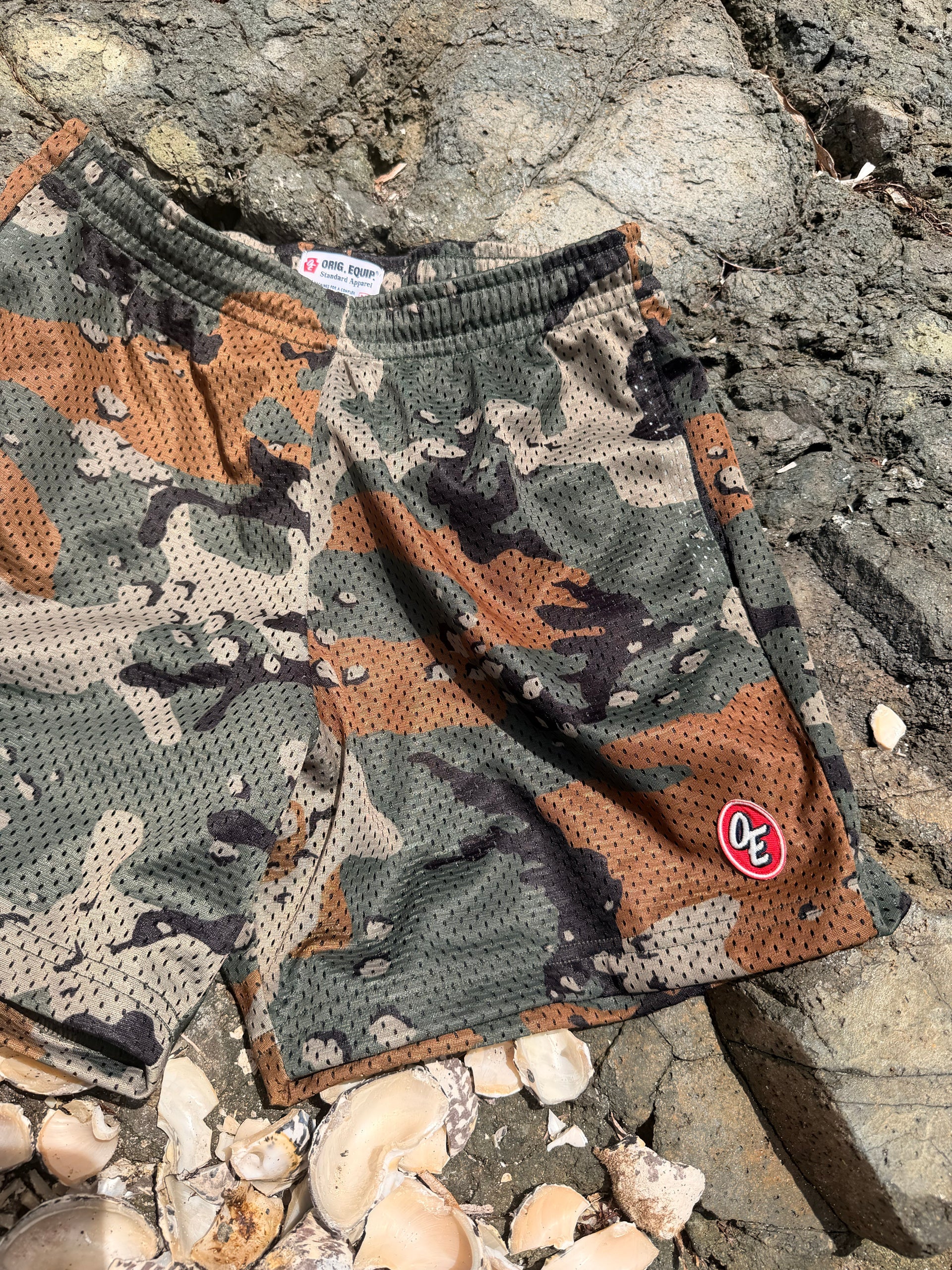 American Trench Classic Mesh Shorts – USA Made Athletic Shorts with Drawstring Waist