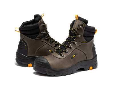ROCKROOSTER Woodland Rust 6 inch Waterproof Composite Toe Leather Work Boots AK665