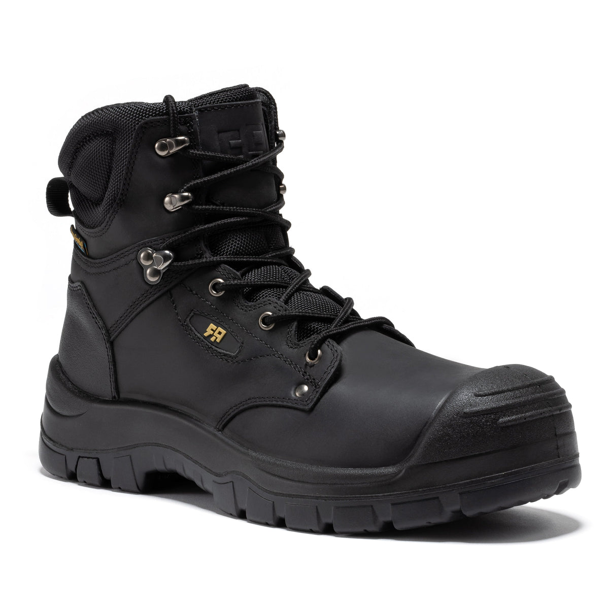 ROCKROOSTER Woodland Black 6 inch Waterproof Composite Toe Leather Work Boots AK662 – product view 1