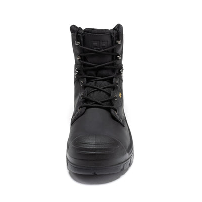 ROCKROOSTER Woodland Black 6 inch Waterproof Composite Toe Leather Work Boots AK662