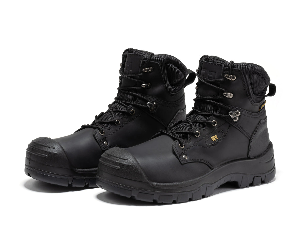 ROCKROOSTER Woodland Black 6 inch Waterproof Composite Toe Leather Work Boots AK662 – product view 10