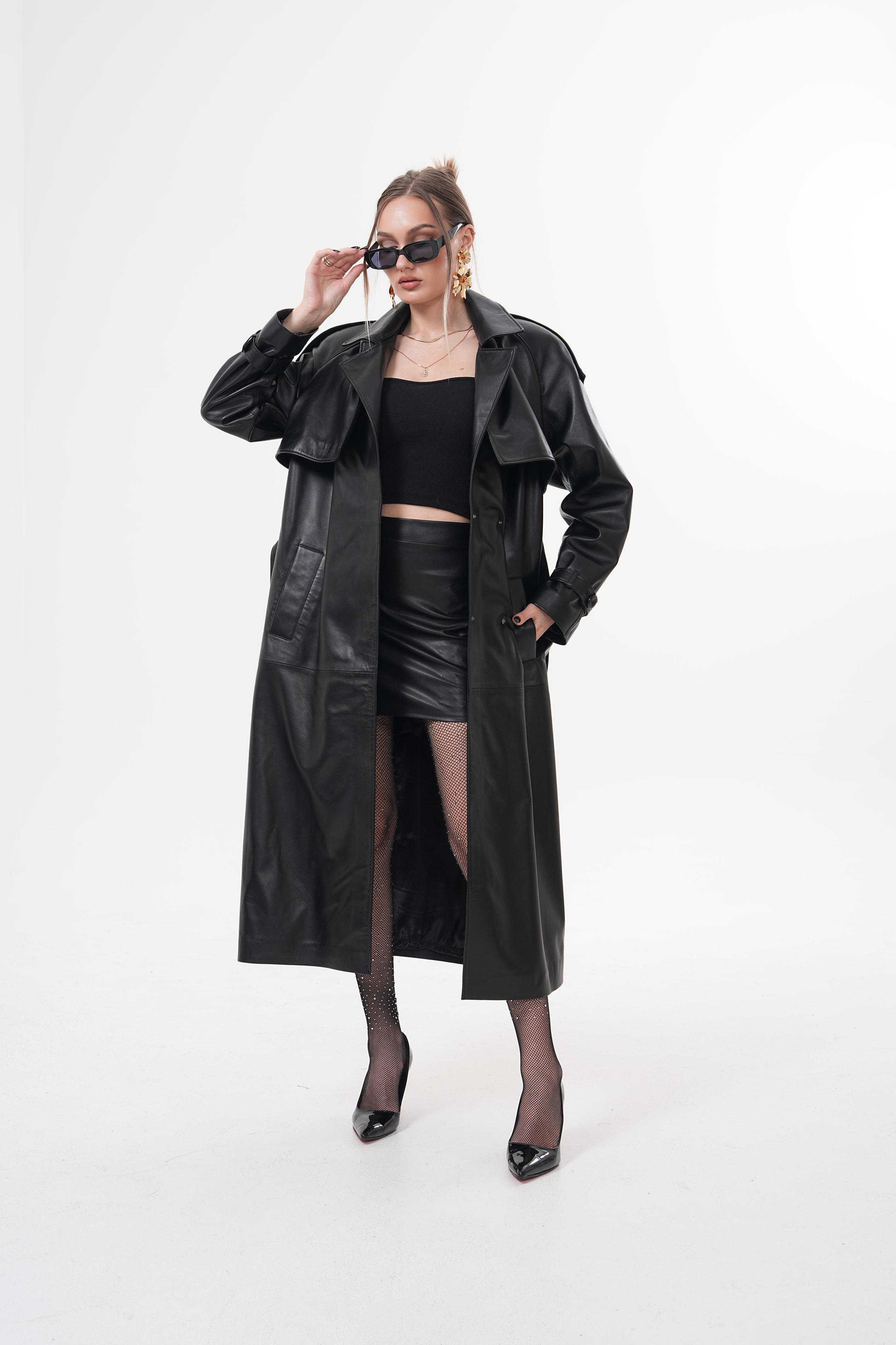 The Raven Black Leather Women Jacket