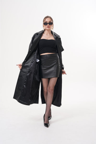 The Raven Black Leather Women Jacket