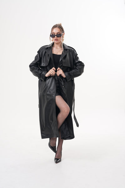 The Raven Black Leather Women Jacket