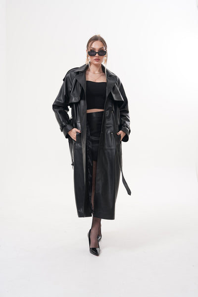 The Raven Black Leather Women Jacket