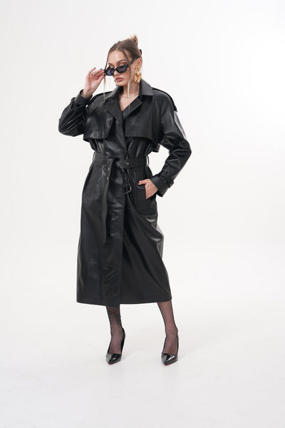The Raven Black Leather Women Jacket