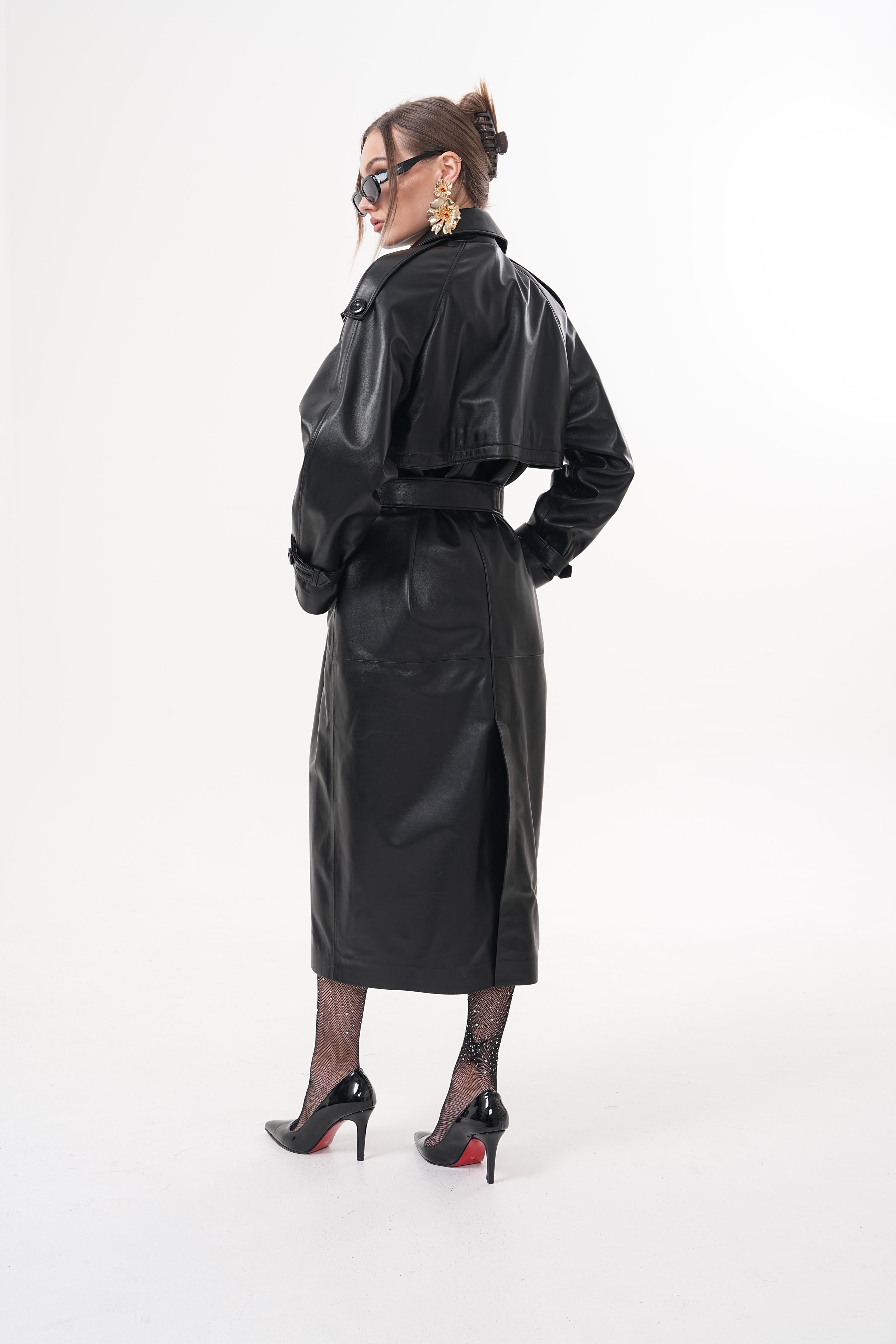 The Raven Black Leather Women Jacket
