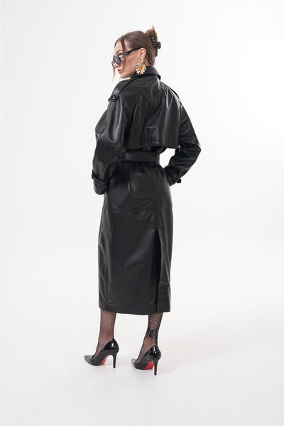 The Raven Black Leather Women Jacket