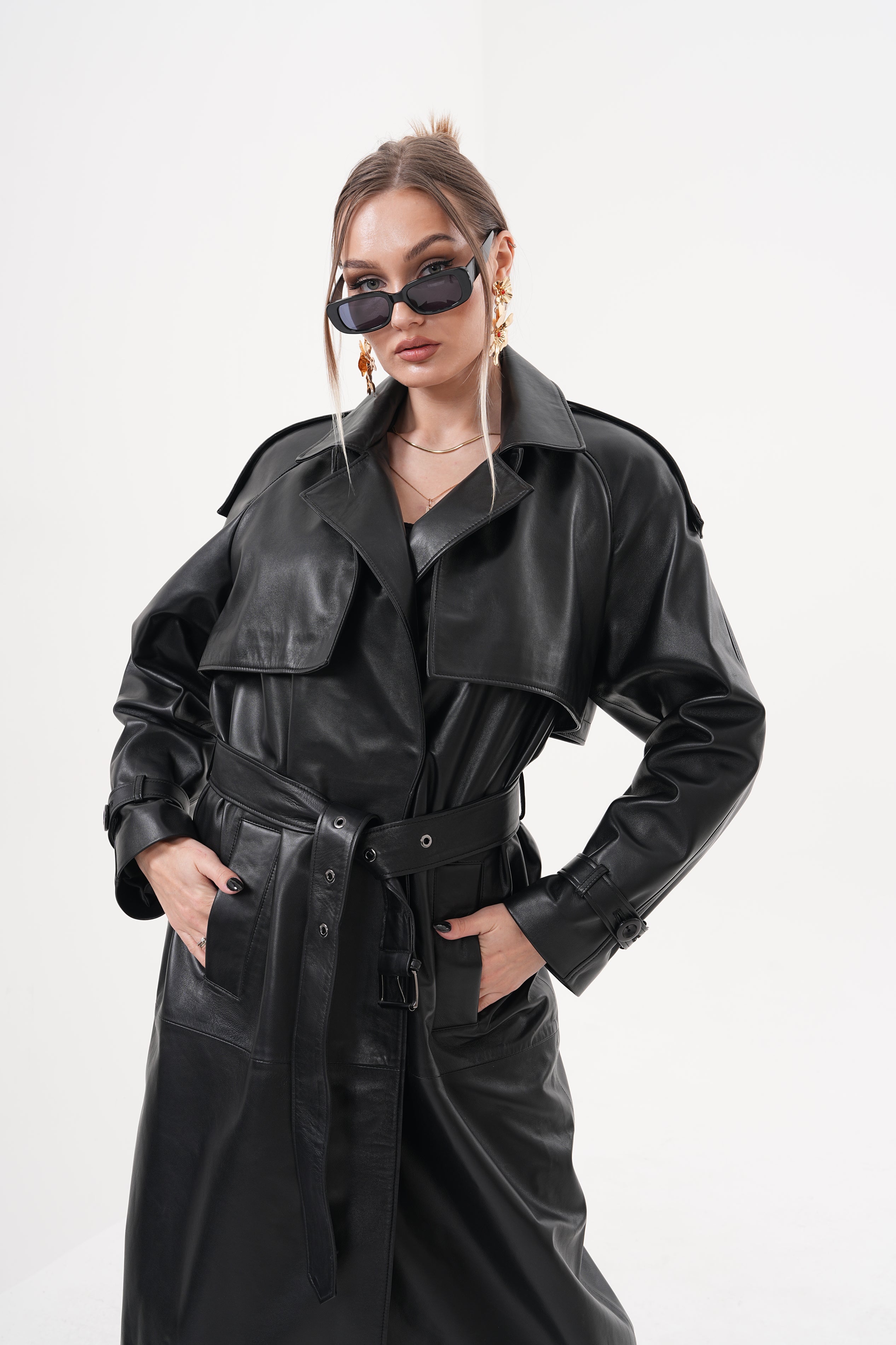 The Raven Black Leather Women Jacket