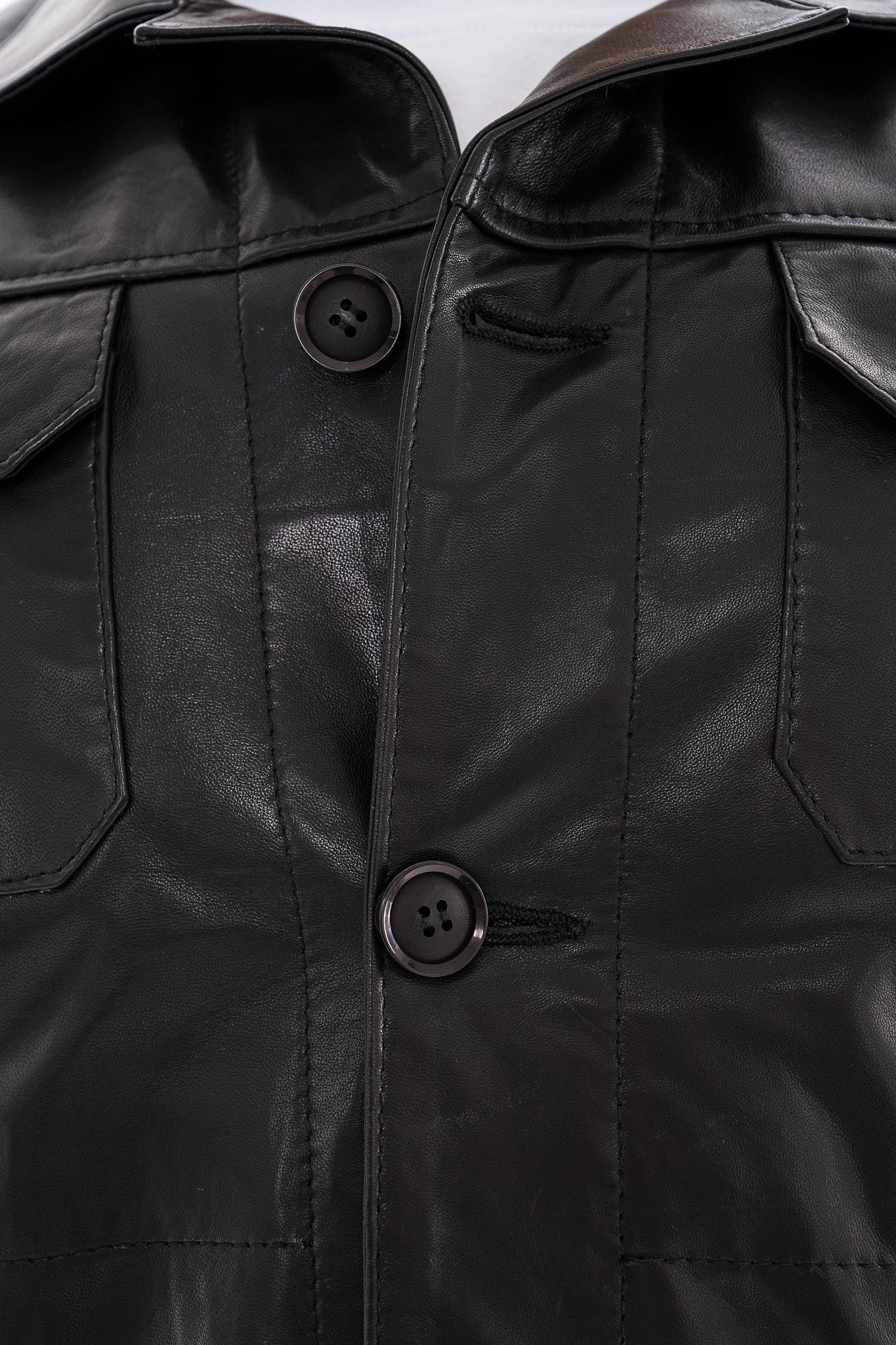 The Azzuro Black Leather Men Jacket