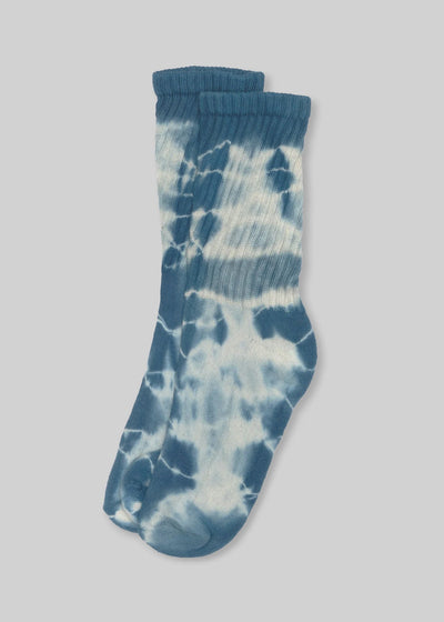 American Trench Indigo Dyed Retro Crew front view