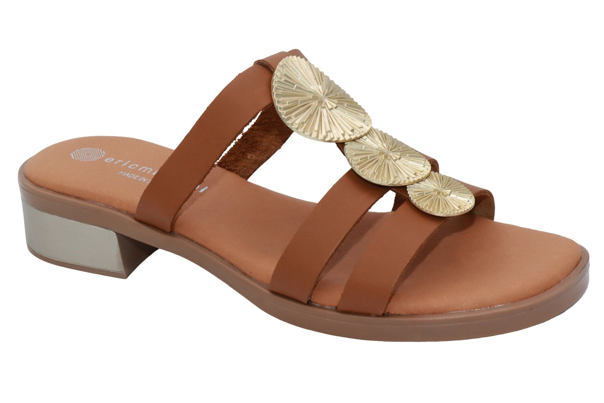 Eric Michael Inka Women’s Leather Slide Sandal