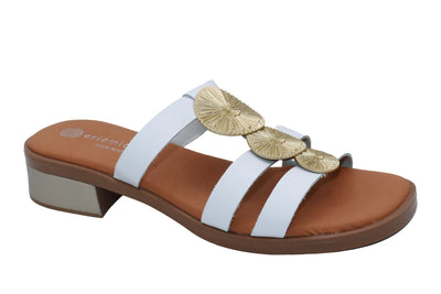 Eric Michael Inka Women’s Leather Slide Sandal