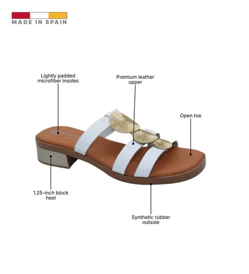 Eric Michael Inka Women’s Leather Slide Sandal