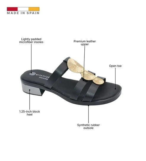 Eric Michael Inka Women’s Leather Slide Sandal