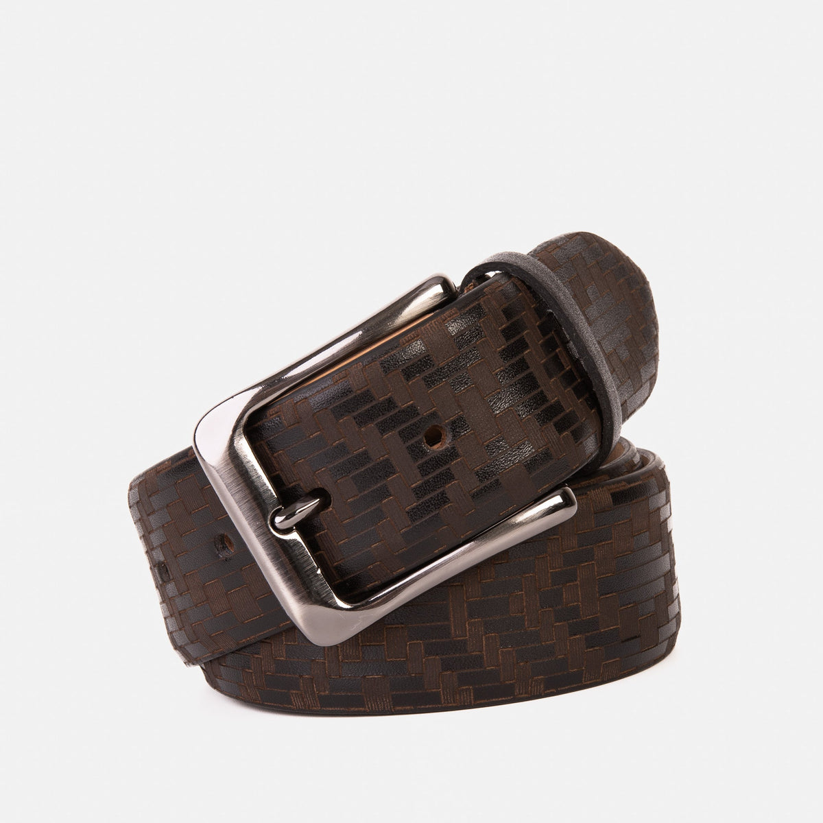 Vinci Leather The Meram Black Calfskin Belt – product view 1
