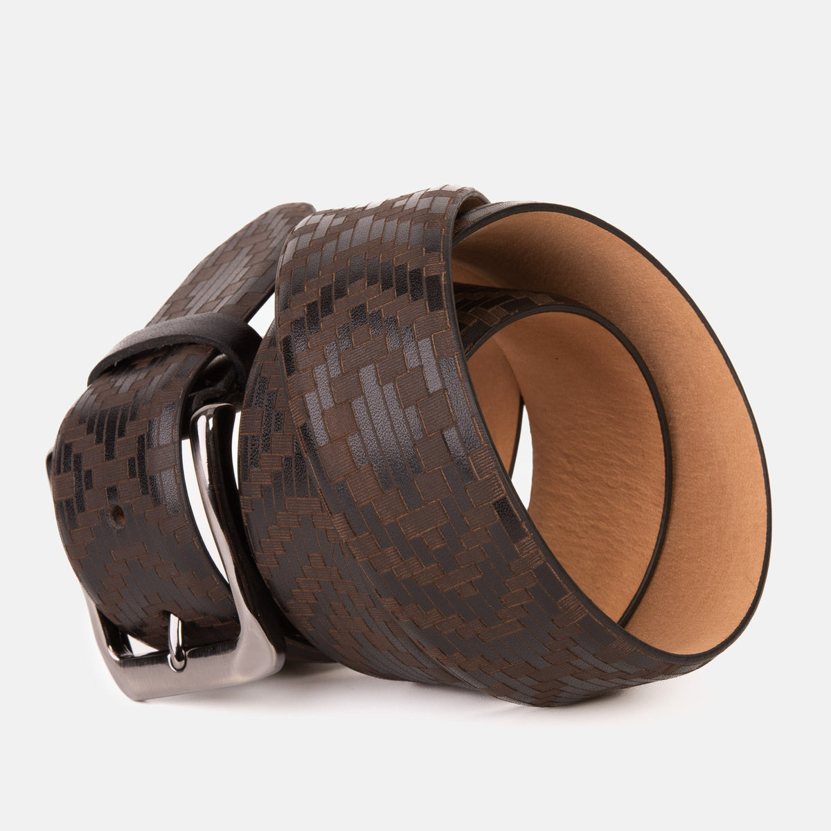 Vinci Leather The Meram Black Calfskin Belt – product view 3