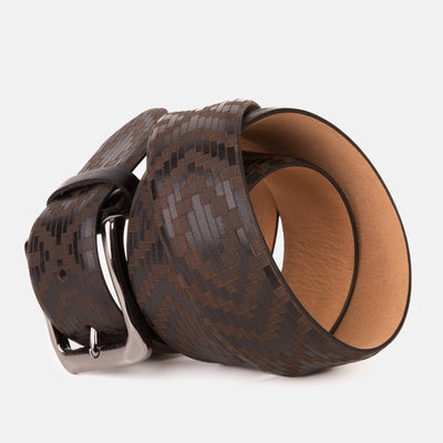 Vinci Leather The Meram Black Calfskin Belt – product view 3
