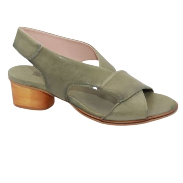 Eric Michael Isla Women’s Nubuck Slingback Block Heel Sandal