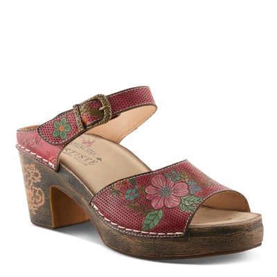 L'Artiste L'ARTISTE JAPHETTE SANDALS sandal in beige multi with handcrafted leather design