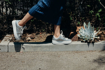 Hero | Silver Glitter Patent