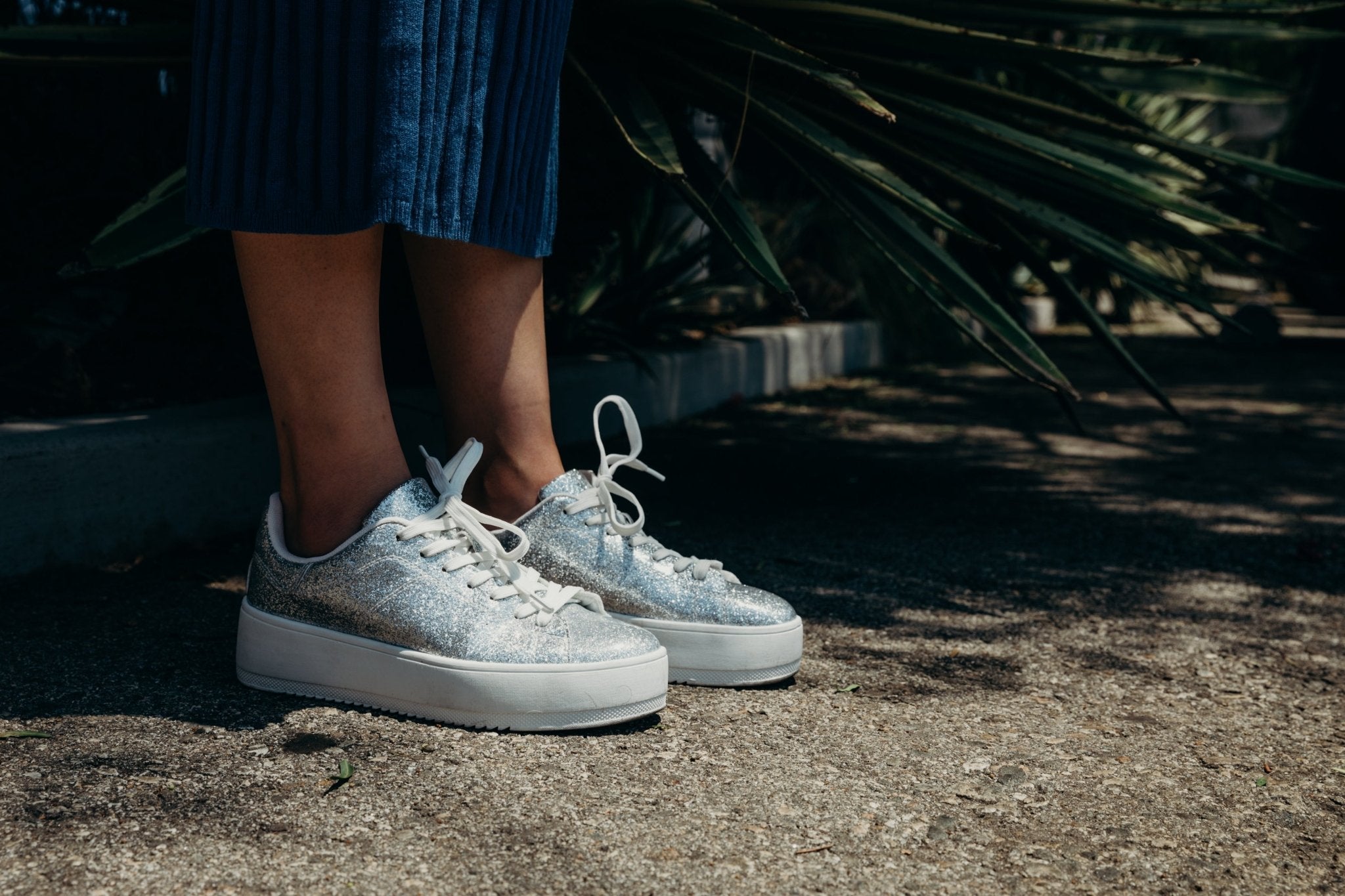 Hero | Silver Glitter Patent
