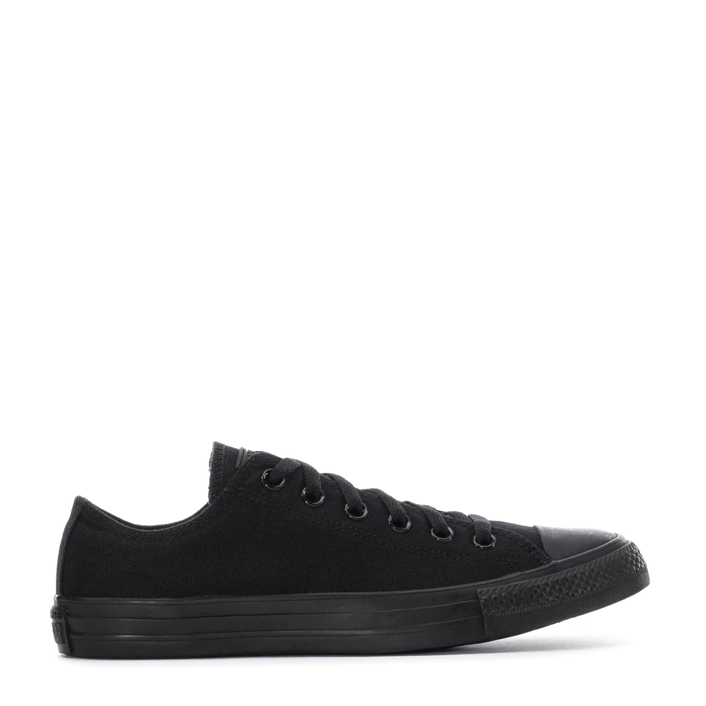 Converse Chuck Taylor All Star Men's Low-Top Sneakers — Black Monochrome Canvas Low-Top