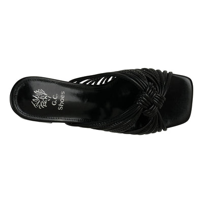 Josie Black Strappy Heeled Sandals