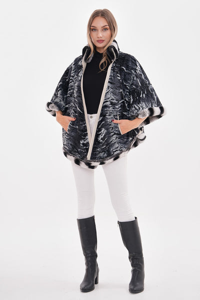 The Glacier Light Beige Reversible Leather Women Jacket