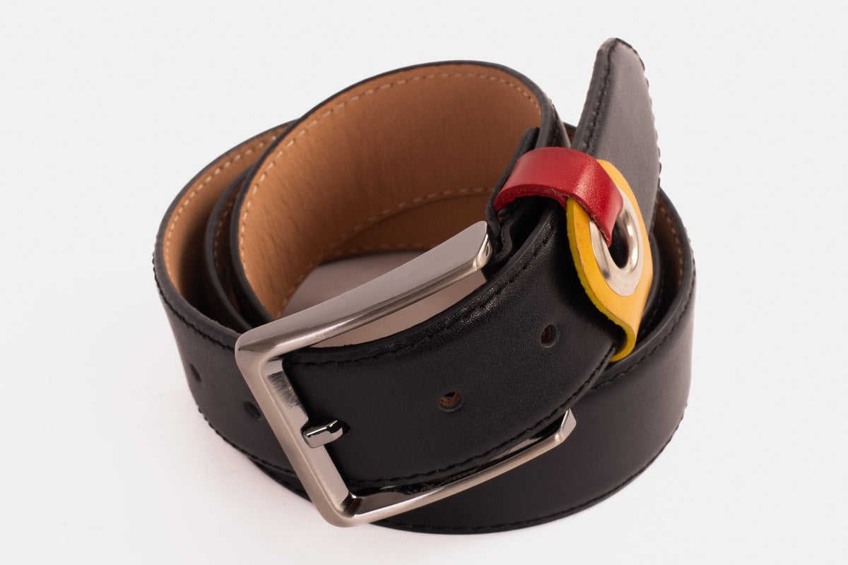 Vinci Leather The Jackie Black Leather Belt – product view 4