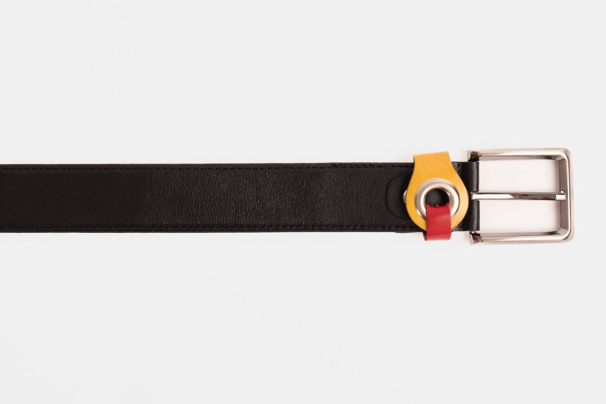 Vinci Leather The Jackie Black Leather Belt – product view 6