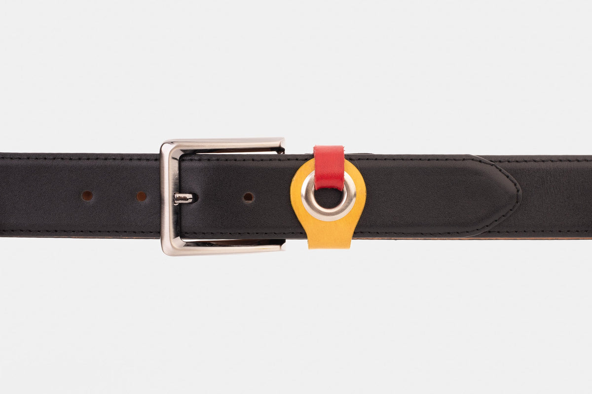 Vinci Leather The Jackie Black Leather Belt – product view 2
