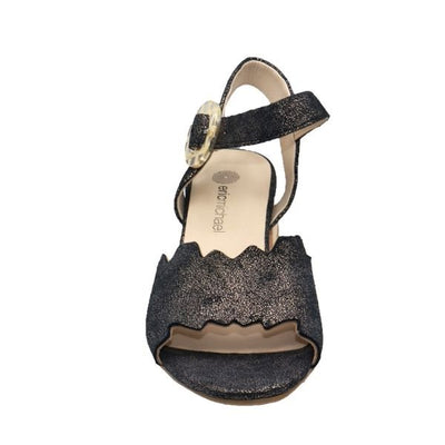 Eric Michael Jade Scalloped Wedge Sandal