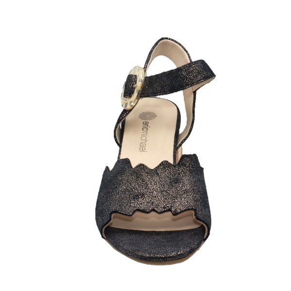 Eric Michael Jade Scalloped Wedge Sandal