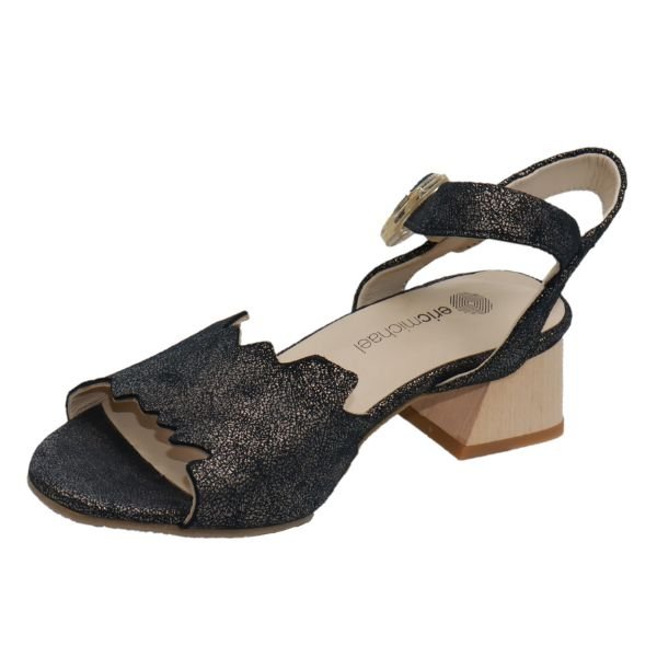 Eric Michael Jade Scalloped Wedge Sandal