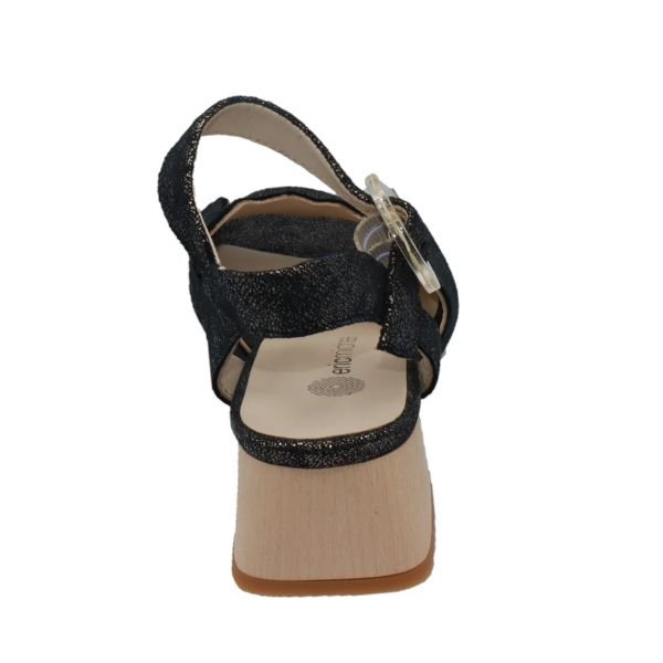 Eric Michael Jade Scalloped Wedge Sandal