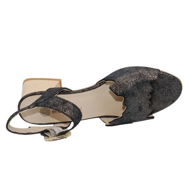 Eric Michael Jade Scalloped Wedge Sandal