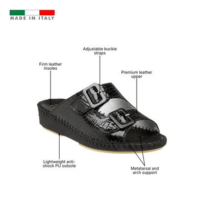 Jen Classic Leather Slide