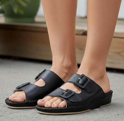 Jen Classic Leather Slide