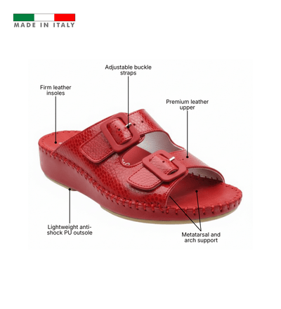 Jen Classic Leather Slide